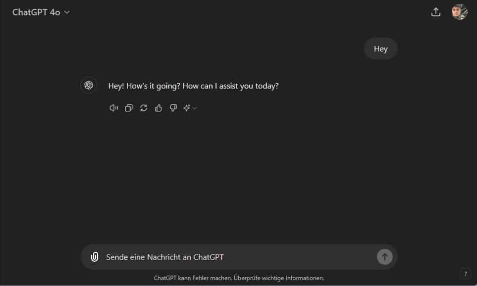 ChatGPT Screenshot